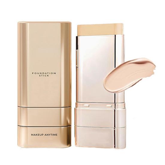 Dual-Ended Foundation Stick 2-in-1 Contouring Full Coverage Foundation Waterproof Lightweight Long-Lasting Foundation Stick for All Skin Types