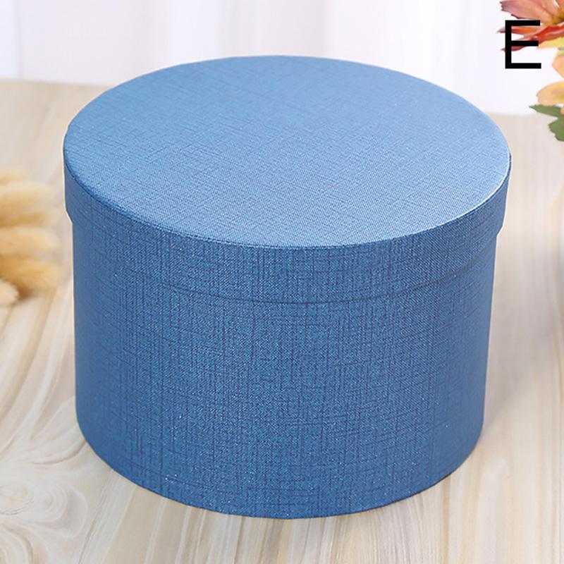 1PC Valentinstag Geschenk Blume Verpackung Box Runde Blume Box Candy Box Marmor Druck