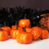 6PCS/Lot Yellow Simulated Pumpkin Harvest Thanksgiving Halloween Atmosphere Decoration DIY Material for Home Party Handcraft ZYF