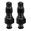 2 st Titanlegering Oljeskivbroms Luftningsnippel Avluftningsskruvar Set för Landsvägscykel Tillbehörssvart