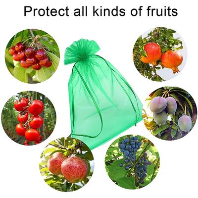 20PCS Vegetable and Fruit Protection Bag Pest Control Bird-proof Mesh Bag Strawberry Grape Orchard Bagging Mesh Cover