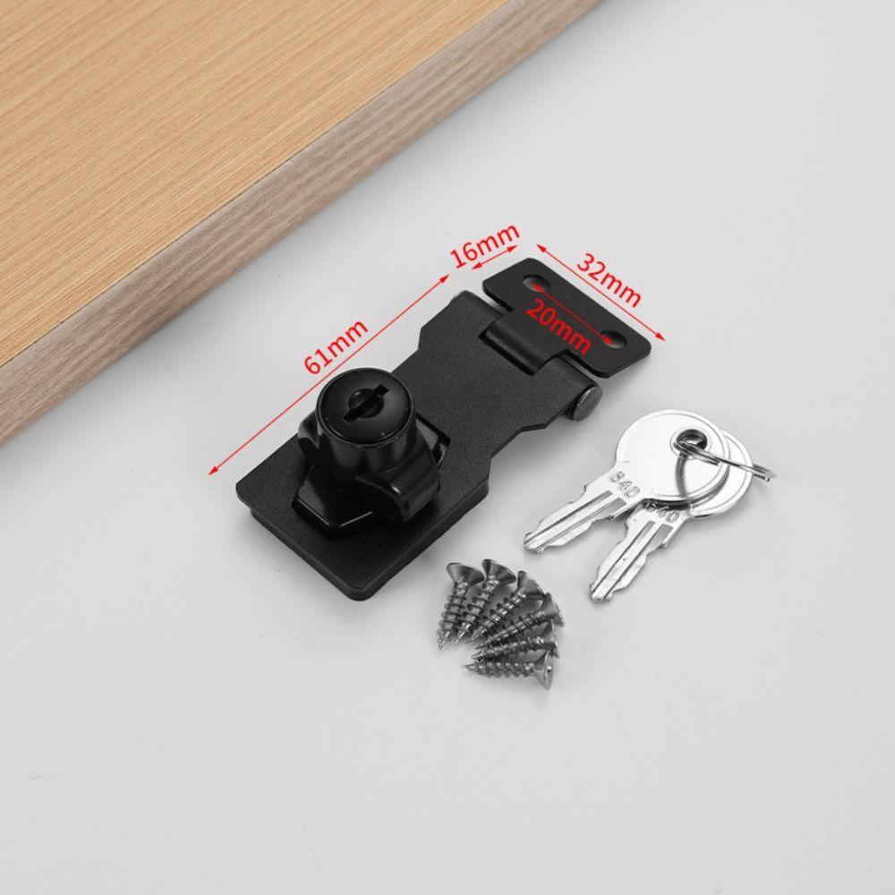 Anti-theft Security Furniture Locks No-punch Security Wooden Door Buckle  Mailbox