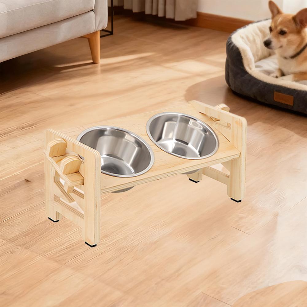 Adjustable Elevated Pet Bowl Stand Anti-Spill Non-Slip For Small Medium Large Cats Dogs Food Water Bowl Holder Easy Clean