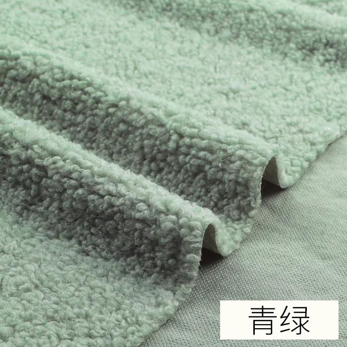 45cmx50cm Lamb Wool Fabric Thickening Warmth Coral Fleece Plush Sweater Blanket Coat Doll Lining DIY Apparel Sewing FabricTJ8548