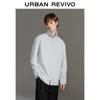 UR2025 Men's Stand Collar Long Sleeve Cardigan Shirt
