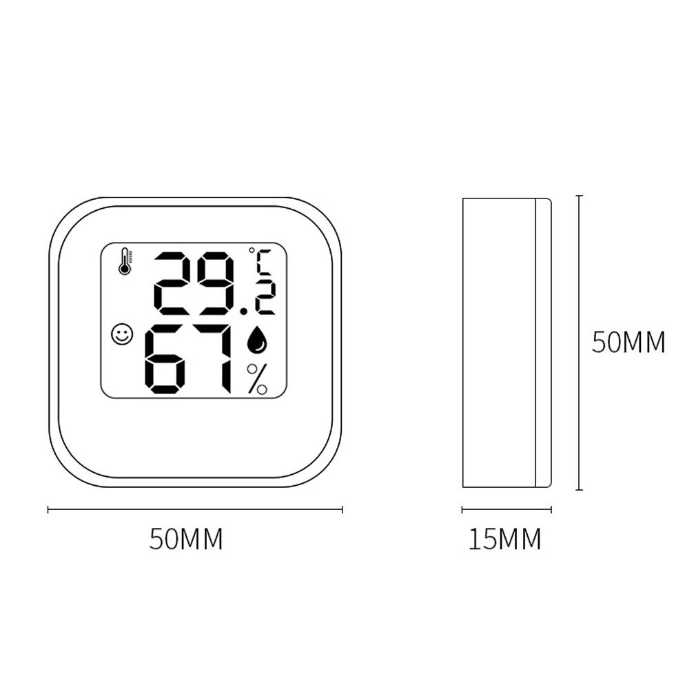 Mini LCD Digital Thermometer Hygrometer Indoor Room Electronic Temperature Humidity Meter Sensor Gauge Weather for Boothroom
