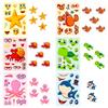 6/12 Pcs Large New Marine Life Puzzle Make A Face Stickers for Stationery Box Laptop Wall Notebook DIY Game Decals
