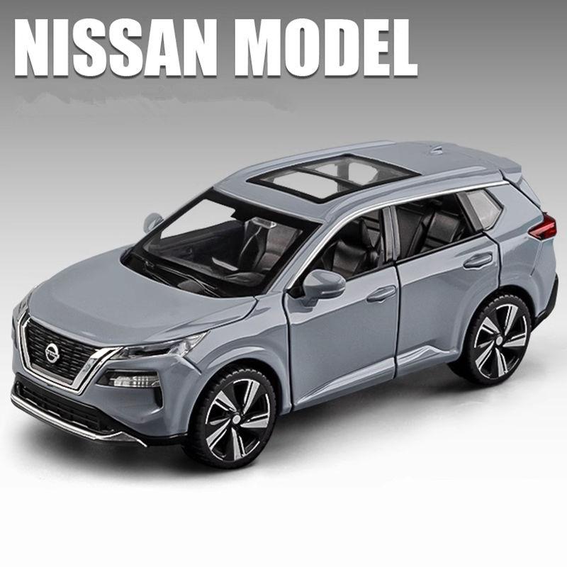 1/32 Nissan X-TRAIL SUV Model auta ze slitiny Diecast Kovová Off-road vozidla Model auta Simulace zvuku a světla Dětská hračka Dárky