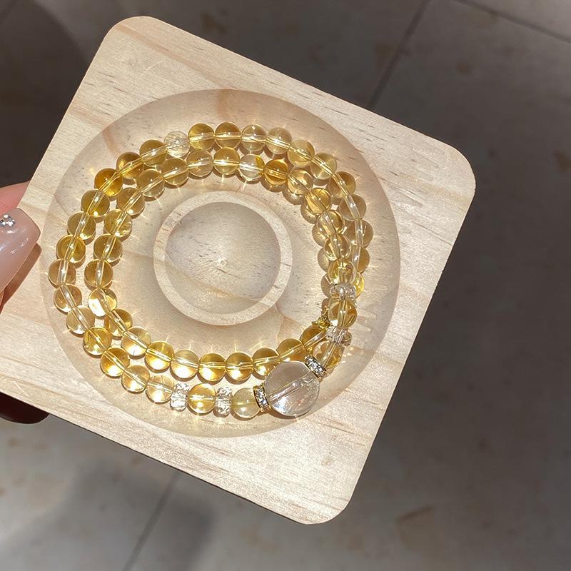 

Циркон Цитрин Круглый Шар Наборный Браслет: Элегантные простые украшения в китайском стиле для женщин exquisite gift box цитриновый