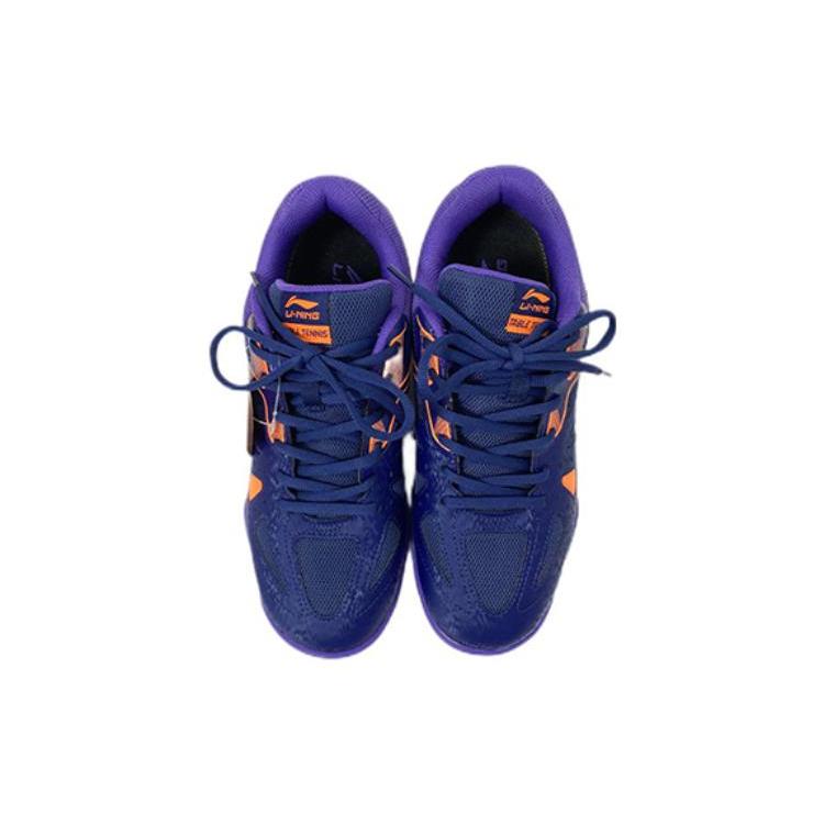 Li Ning Cushioning, Wear Resistant Low Top Table Tennis Shoes Unisex Navy APTU013-5