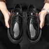 Men Patent Leather Chunky Platform Oxford Shoes Elevator Formal Dress Shoes Male Business Casual Plus Size Low Top Men's Shoe
