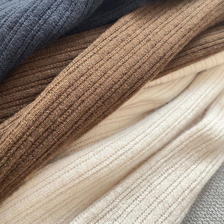 Franse elegante V-hals wollen jurk, Celebrity-stijl, dun in herfst