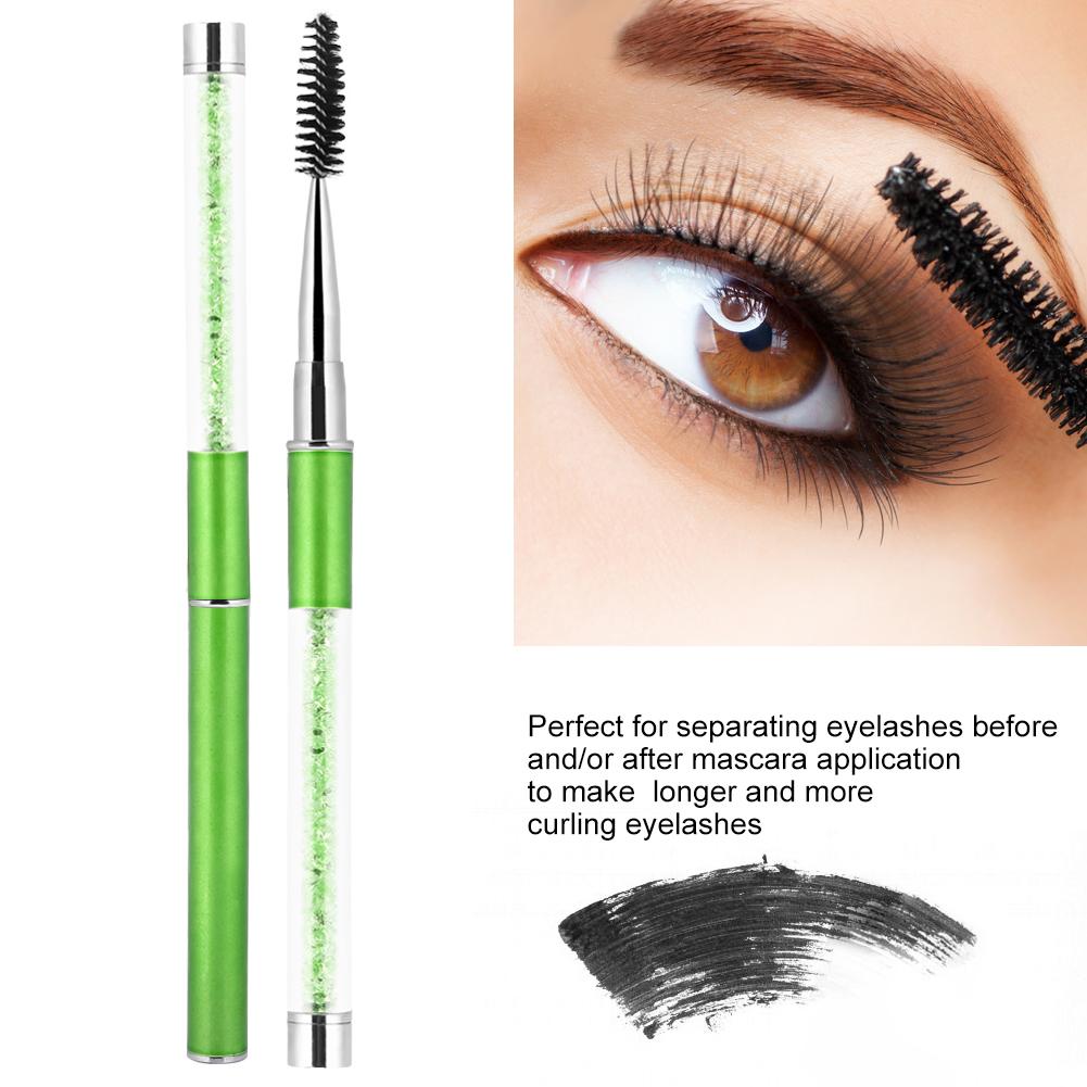 Eyelash Eyebrow Brush Mascara Wands Applicator Spooler Eyelash Extension Eyebrow Comb Green