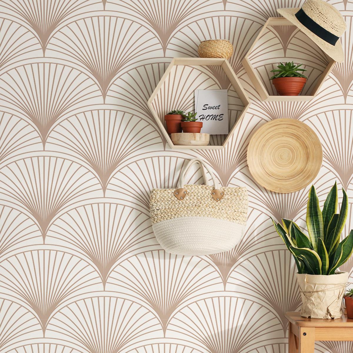 

Скандинавские фрески Американские обои с цветами Обои самоклеящиеся Фреска для спальни прихожей Может быть 40X124cm * 1 roll