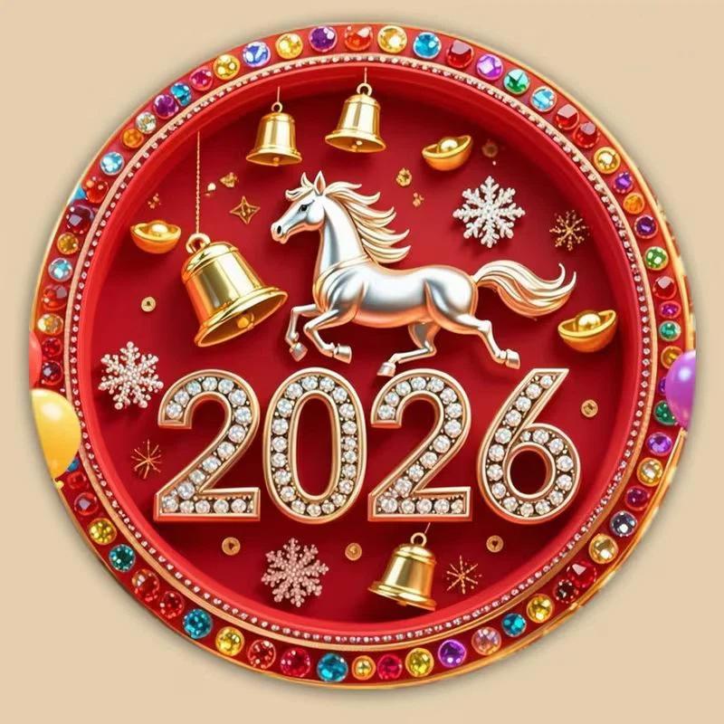 מגנטים למקרר פסטיבל האביב 2026 אקרילי שטוח דו-ממדי דקורטיביים אישיים למקרר וארון