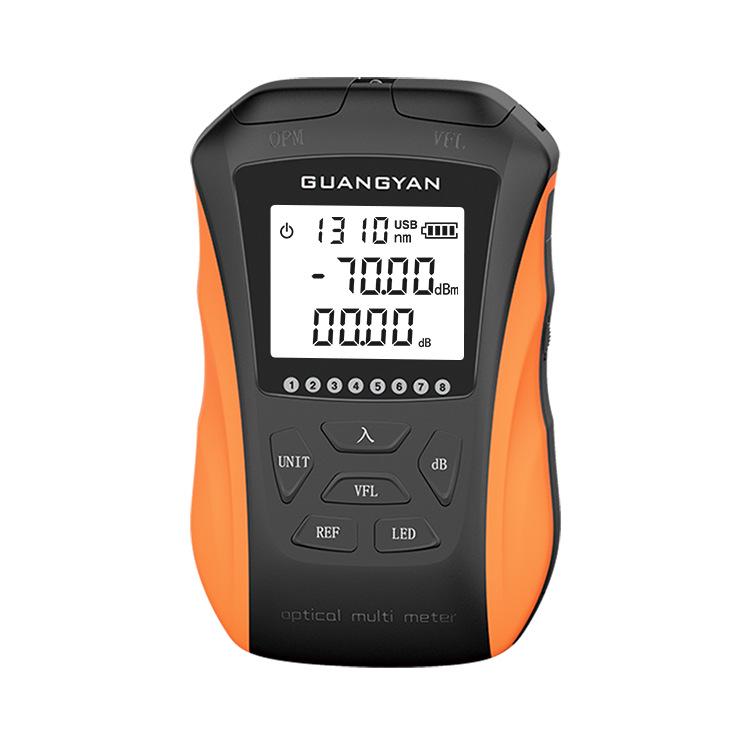 Integrated Optical Power Meter & 5mW Red Light Fiber Pen with 5km Range and Charging Optical Loss Tester
