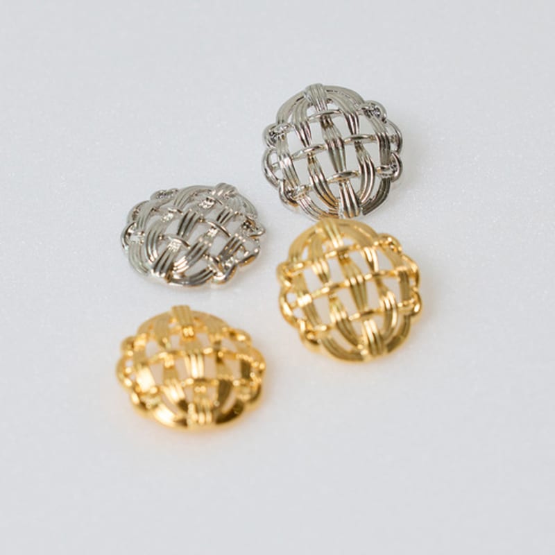 Les Bijoux Philosophy LB_Grid circle earring_SILVER