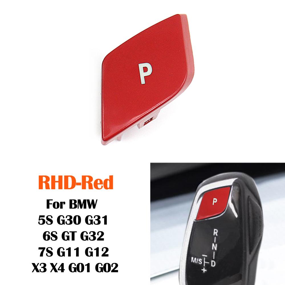 Car Gear Shifter Lever Auto Parking Switch Letter P Push Button Cover Cap For BMW 5 6 7 X3 X4 Series G30 G31 G32 G11 G12 G01 G02