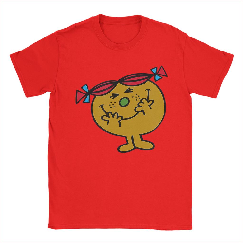 Mr Men Little Miss Trouble T-Shirts Herren Damen Reine Baumwolle Freizeit T-Shirt Rundhals T-Shirt Kurzarm Kleidung Große Größen