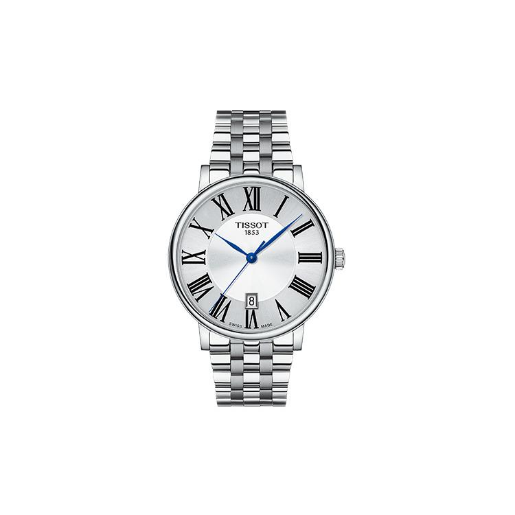 TISSOT Kason Zen I Collection Quartz Movement Men's Watches Watch 40mm Silver Dial Stainless Steel Strap T122.410.11.033.00