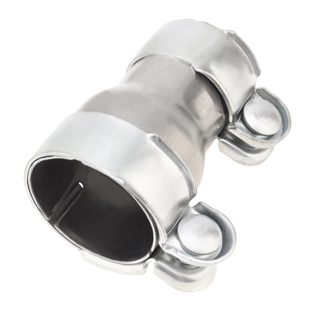 2.5 to 3 Inch Exhaust Adapter, Double Clamp Reducing Pipe, Carbon Steel Exhaust Pipe Adapter, Exhaust Reducer Connector Pipe,Various U-shaped clips