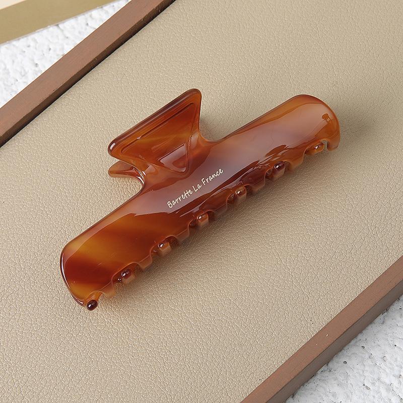 10cm Große Acetat-Haarklammer Vintage Geometrische Haarspangen für Damen Starker Halt Haifisch-Klammer Mode Haarschmuck
