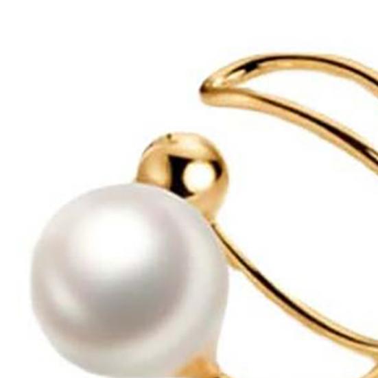 1 Pair Clip Earrings for Women, Simple Round Faux Pearl Earrings, Non Pierced Ear Clips for Dating Banquet Dance