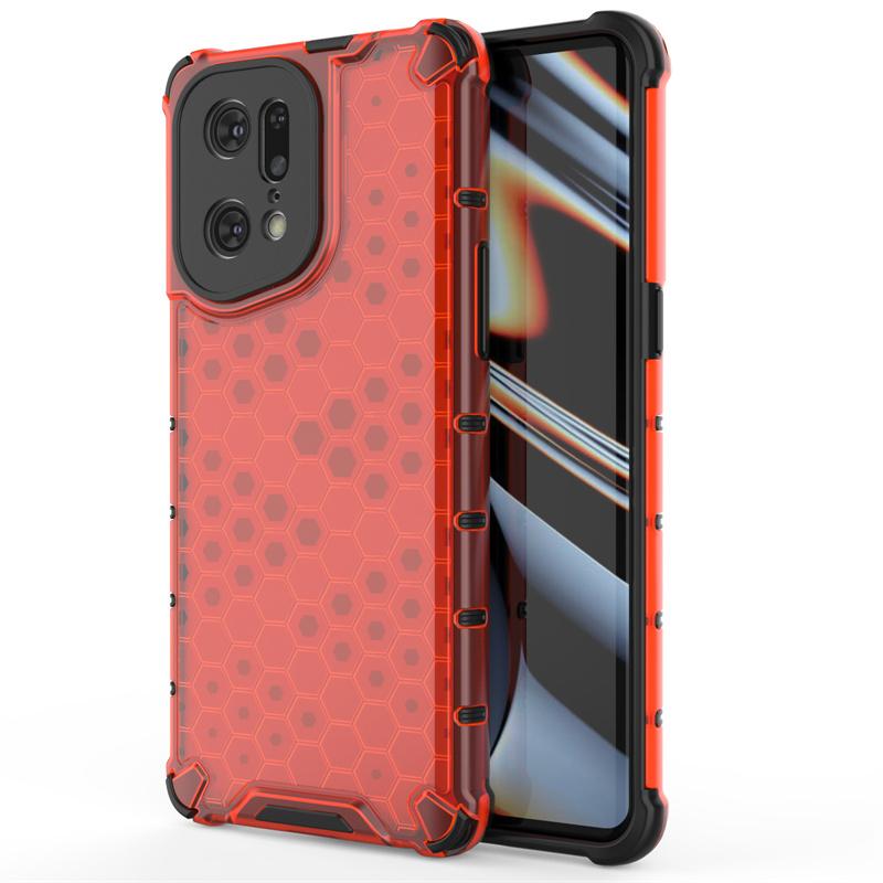 

Чехол для OPPO Find X5 Pro Гибридный Ударопрочный Бронированный Прозрачный Чехол для Телефона Для Find X 5 X5 Lite Прозрачный Силиконовый Бампер Задняя Крышка For Find X5 красный