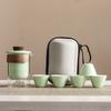 High-end travel tea set Portable anti-scalding hand grab glass teapot Kuaike cup Kung Fu souvenir business gift