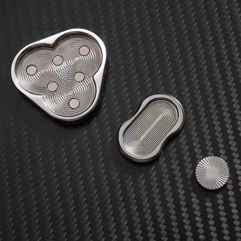 Controle deslizante magnético para adultos EDC Metal Fidget Toy ADHD Hand Spinner Autismo Brinquedos sensoriais Ansiedade Alívio do estresse Presentes para adultos