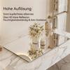 60*100cm LED Bathroom Mirror, Corrosion-resistant, Three-color Dimmable, Backlit Mirror with One-touch Demist Function
