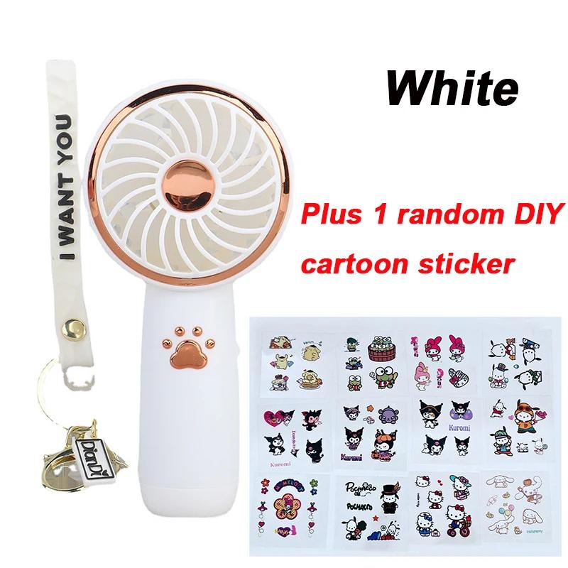 

Мини-вентилятор Милый мультяшный Портативный Перезаряжаемый USB Ручной вентилятор Для улицы Семьи Легкий для переноски Высокая ценность Мини-вентилятор Other