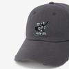 LUVM MITCHI COTTON BALL CAP 3_CHARCOAL GRAY