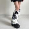 Faux Furs Leg Warmers for Women Thermal Plush Boot Covers Toppers Cuffs for Winter Fashion and Party Costumes Streetwear