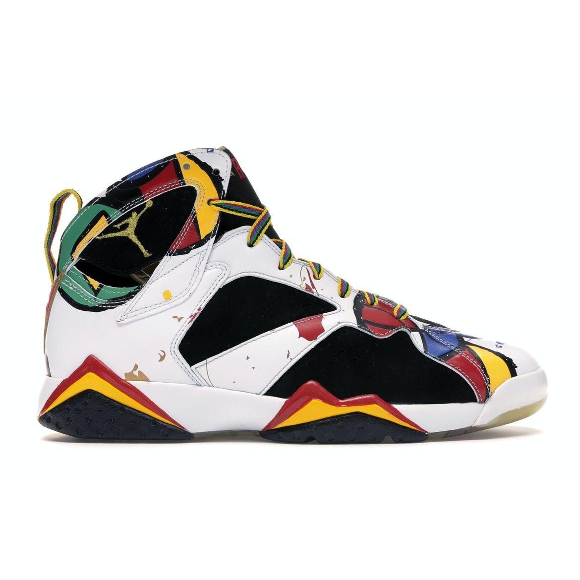 

Мужские кроссовки Air Jordan 7 Retro OC Miro Olympic White Sport-Red-Blck-Mtllc-Gld 323213-161