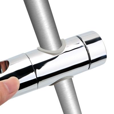 Home Replacement Universal Shower Slide Rail Bar Holder 18-25mm ABS Bathroom Accessories Shower Head Holder Bracket Adjustable Clamp