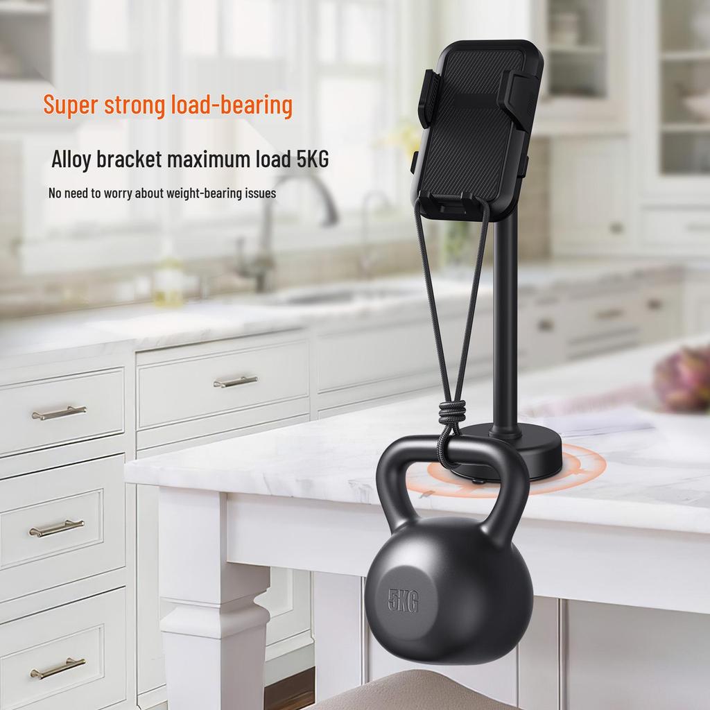 Verstellbarer Handyhalter für Fotografie & Live-Streaming: Mehrwinkel- & Höhenverstellbar mit stabilem Metallsockel.