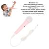 Karaoke Microphone, Wired Microphone, Dynamic Vocal Microphone, Cute for Kids, Perfect for Karaoke, Parties, and Performances, Clear (Pink)