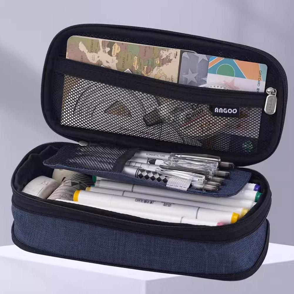 School Pencil Case for Girls, Large Capacity, Dirt-resistant, for Teenagers, for Students.