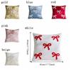 Cute Velvet Sofa Pillow Cover Luxury Soft Cushion Cover with Bow Embroidery Decorative Bow Pillow Case Sofa Decor