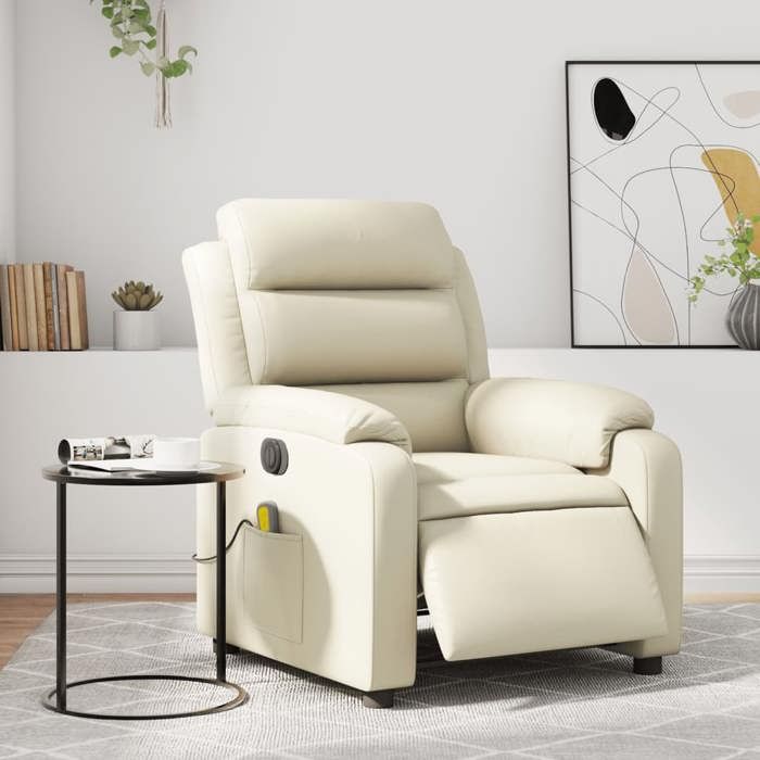 VidaXL Electric Reclining Massage Armchair, Relaxation Chair with Backrest, Seat with Armrests Living Room, Modern, 3205036