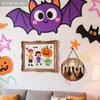 Halloween Wooden Sign with Witches Pattern Design - Charming Decorative Sign and Plaques - Ideal Front Door Decor - Halloween Decor