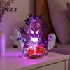 USB Plug-in Ghost Lamp for Bedroom Animated Seesaw Light, Powered 3D Night Cute LED Portable Light with Spooky Tree And Pumpkin Design, Halloween