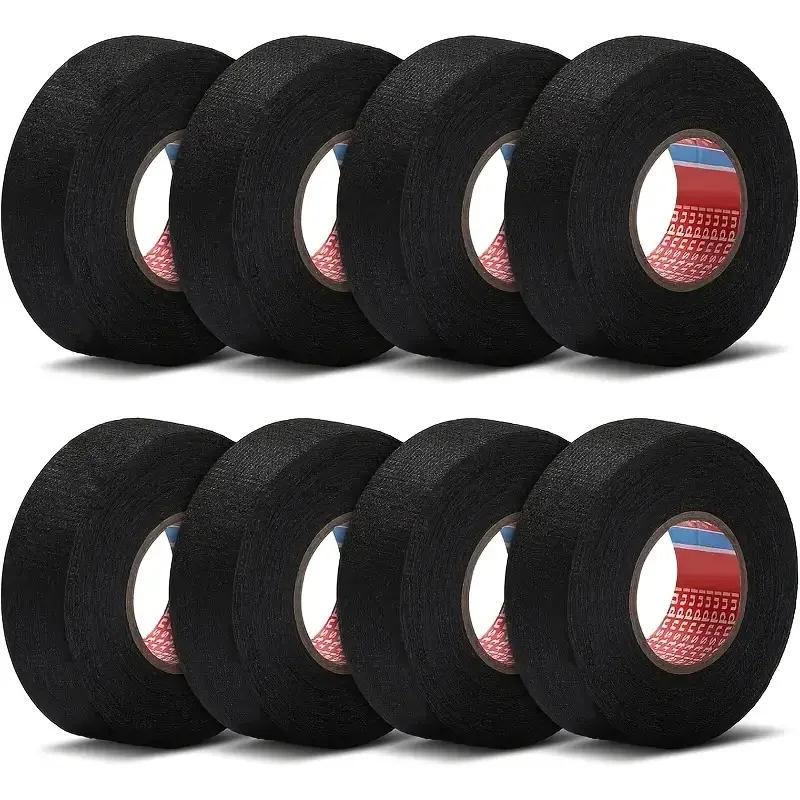 Black Cloth Wire Harness Tape Heat-resistant Insulating Electrical Tapes Automotive Wiring Bundle Cable Wrap Self Adhesive Tape