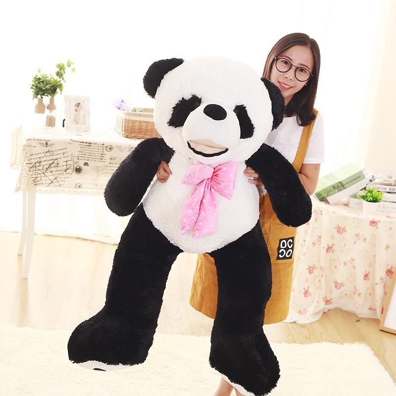 Giant Black And White Giant Panda Plush Toy Doll 2.6 Meters Oversized Hug Bear Girl Birthday Gift For Girlfriend