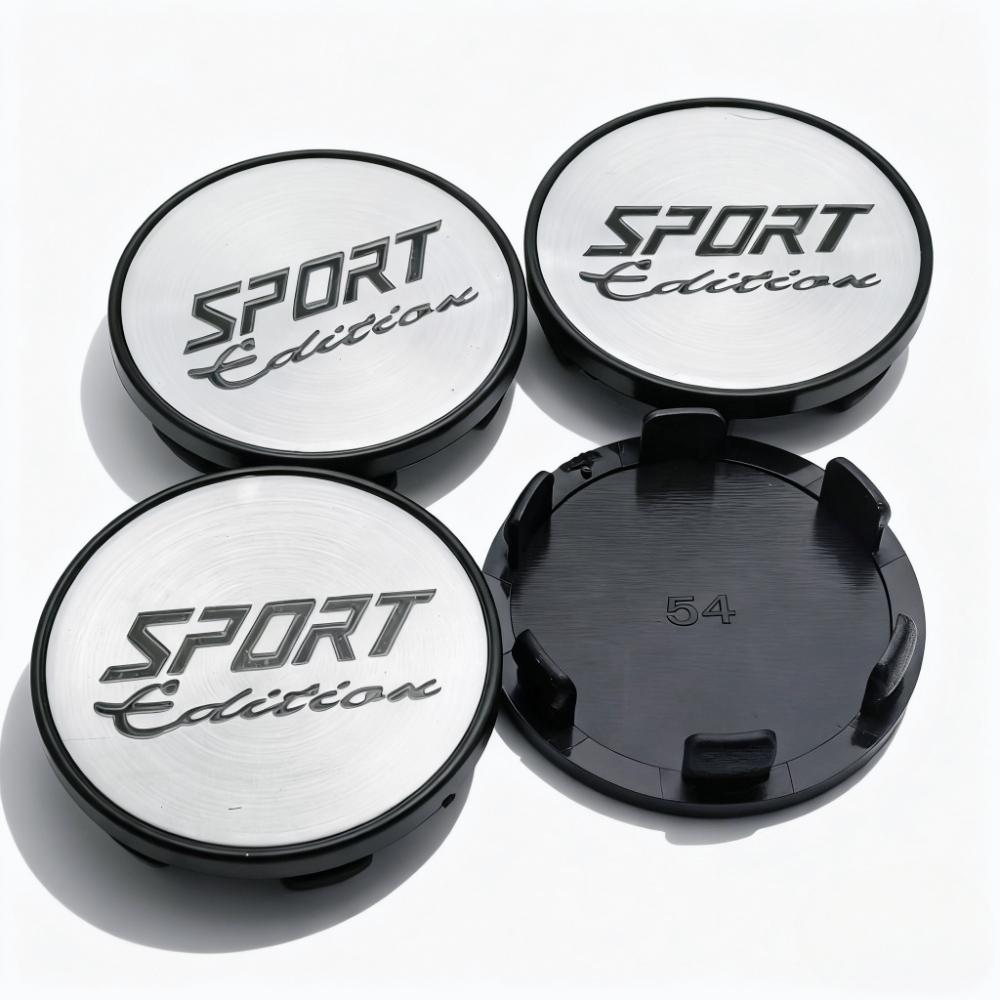 

4pcs 54MM 49MM Car Wheel Center Caps With Sport Edition Logo Emblem Wheel Hubcaps Hub Center Dust Cover Replace Car Accessories Sport Edition Badge&4pcs 54mm Wheel Caps