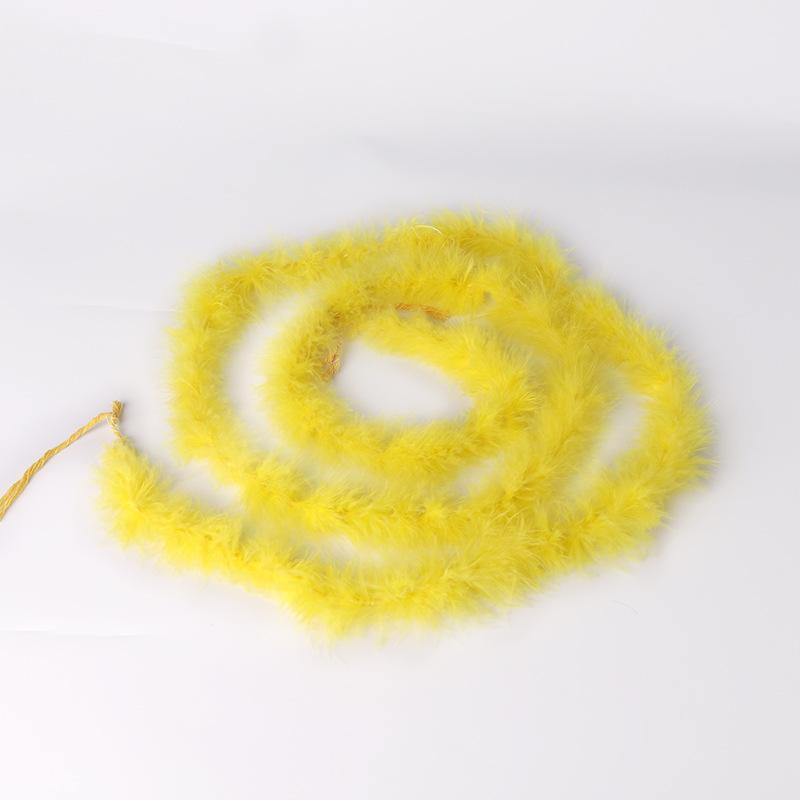 Feather Fleece 2 Meters Turkey Fleece Feather Strip, Flat Fleece Strip, Cartoon Wedding Feather Strip