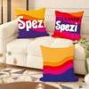 PPaulaner SSpezi Logo Cushion Cover Natural Linen Organic Fabric DoubleSided Printing Couch Pillow Covers Home Decor