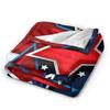 4th of July USA Flannel Blanket  Warm Soft Throw Blanket for Bedroom Airplane Travel Aesthetic Bedspread Sofa Bed Cover