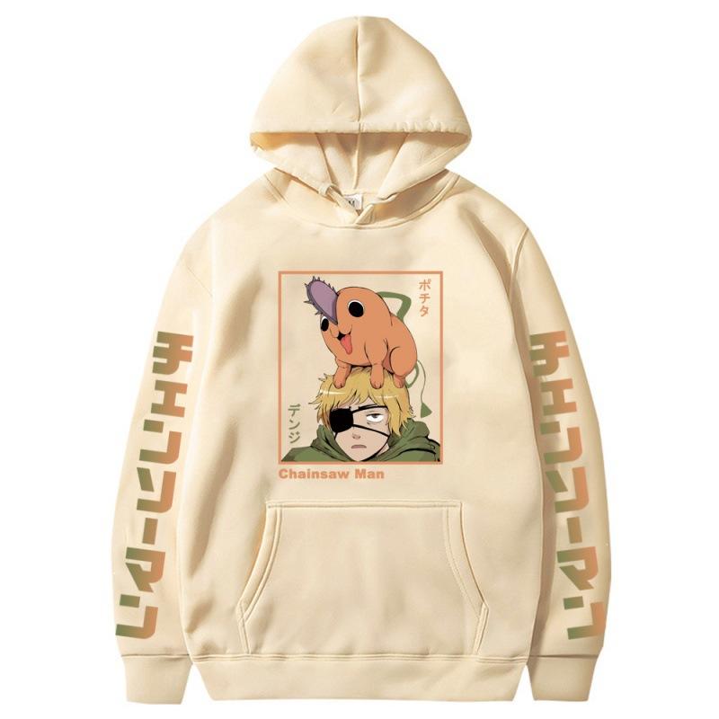 

Худи Pochita Chainsaw Man Осень Зима Мальчики Харадзюку Девочки Пуловер Фэнси Музыка Повседневный Свободный Удобный Свитшот S
